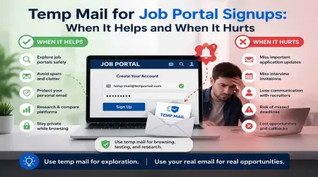 Temp Mail for Job Portal Signups: When It Helps and When It Hurts