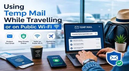 Using Temp Mail While Travelling or on Public Wi-Fi